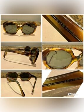 Vintage 60s Suntimer Brand oversized geometric sunglasses